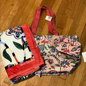 Vera Bradley Bundle NWT (Tote/Towel/Cosmetic Bag)